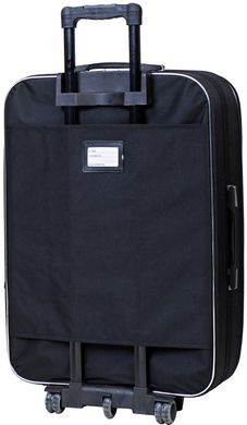 Дорожня валіза на колесах Bonro Style середня чорно-т.фіолетова (10012311)