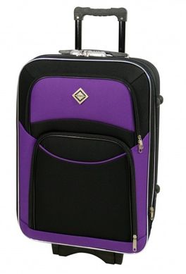 Дорожня валіза на колесах Bonro Style середня чорно-т.фіолетова (10012311)