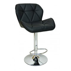 Барный стул со спинкой Bonro B-087 черный (40600005)