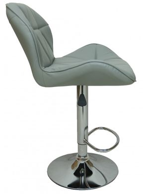 Барний стілець зі спинкою Bonro B-087 сірий (40600006)