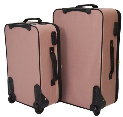 Набор чемоданов Bonro Best 2 шт розовый (10080703)