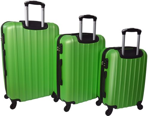 Набор чемоданов Siker Line 3 штуки салатовый (10140304)