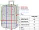 Комплект валіза та кейс Bonro Style середній синій (10120201)